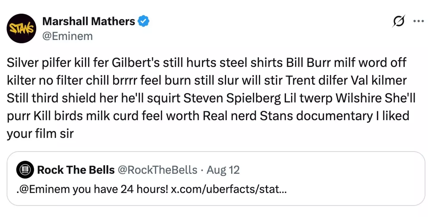 His hilarious response went viral (X)