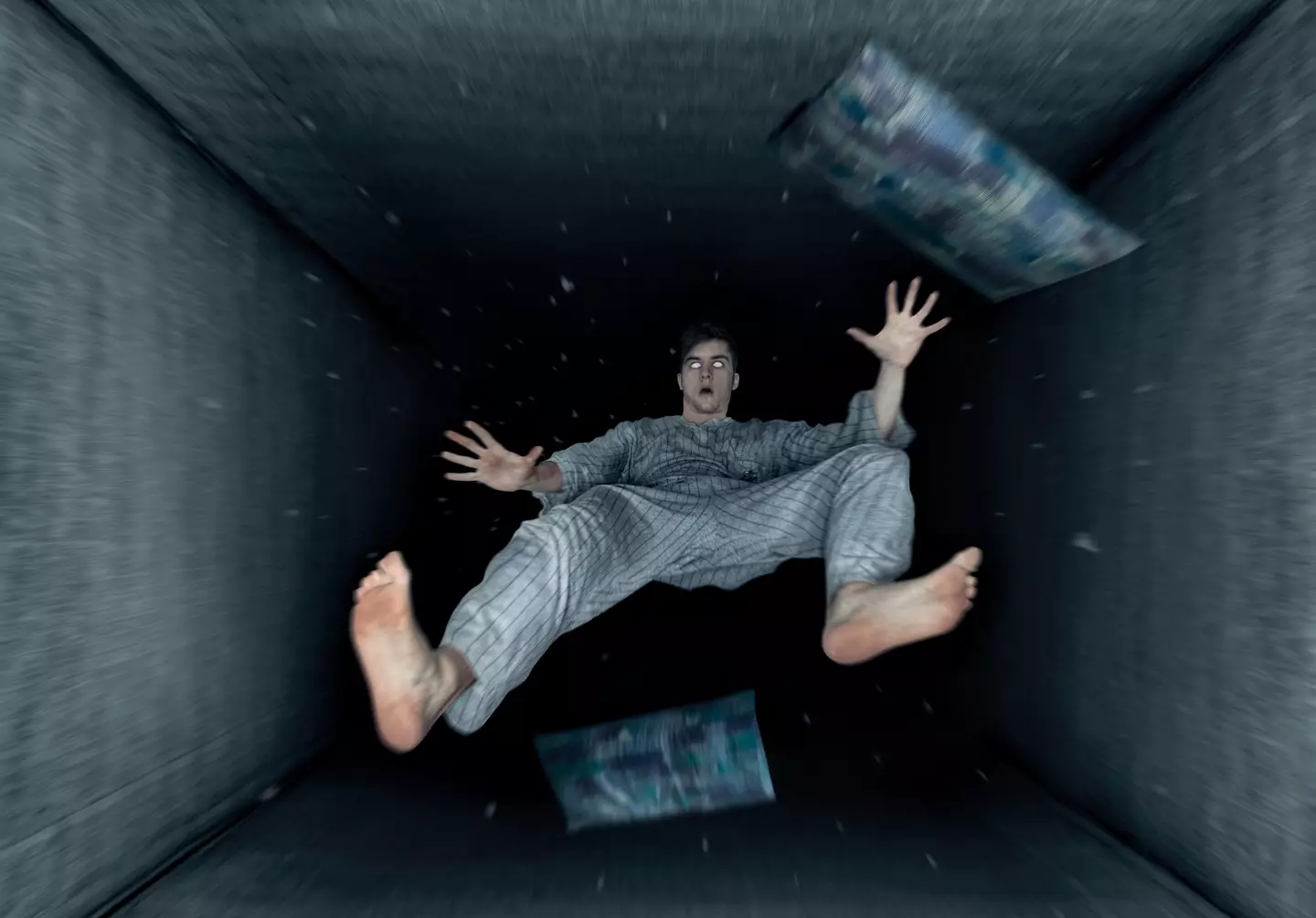 What your body thinks is happening, when actually it's lying in bed. (Getty Stock Photo)