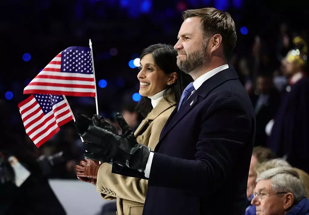Vice President JD Vance and his wife received boos at the Opening Ceremony of the Winter Olympics (Andreas Rentz/Getty Images)