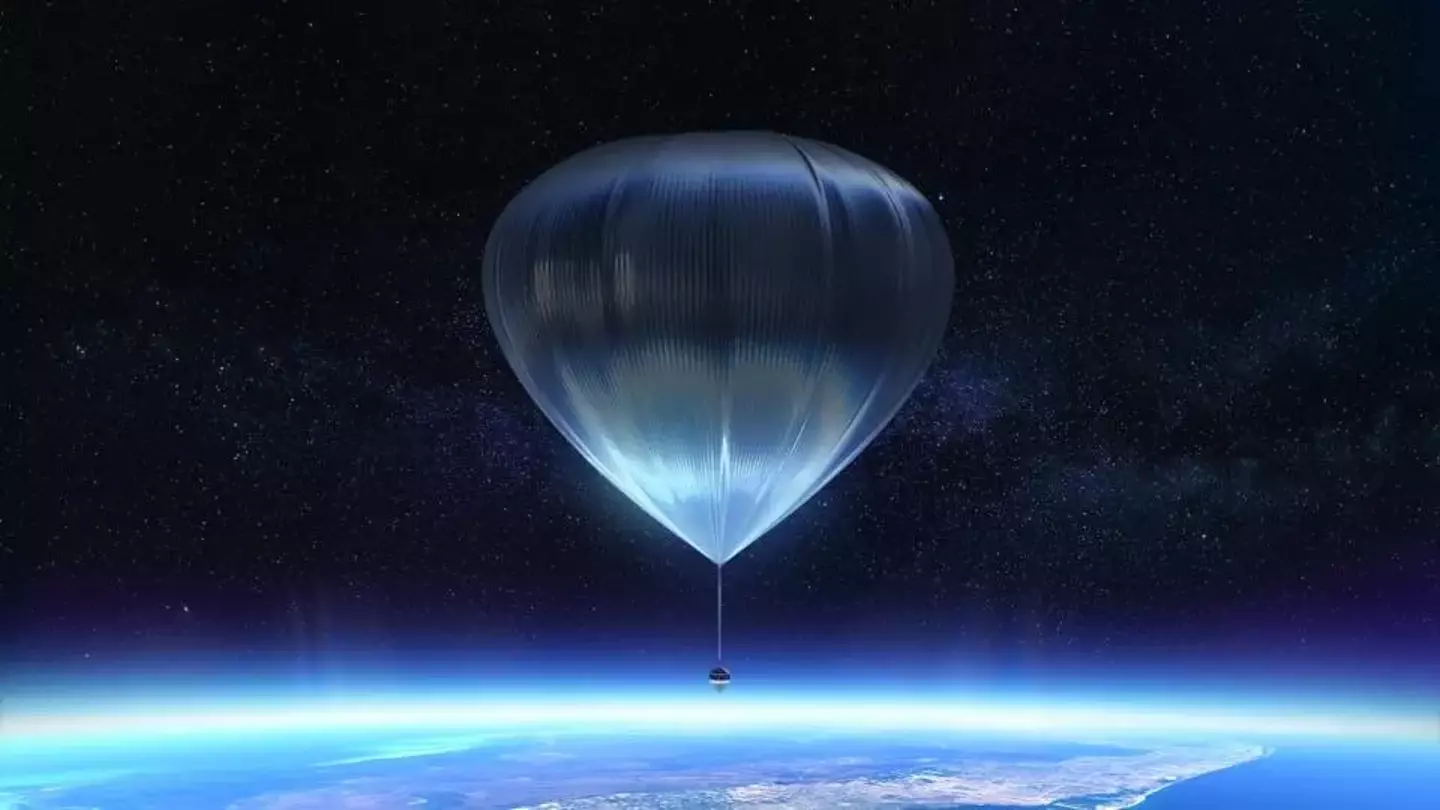 The balloon on the edge of space.