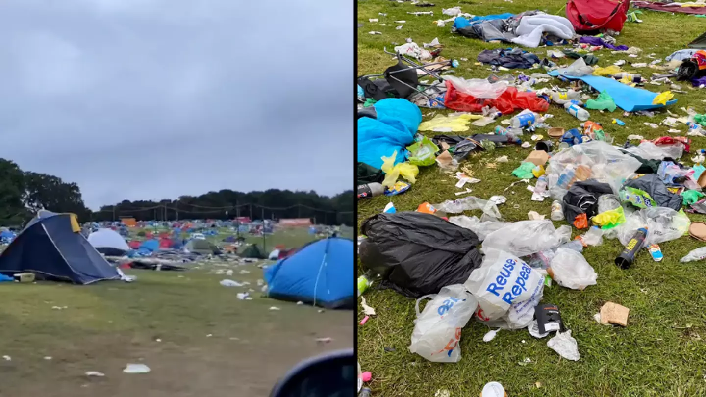Charity worker ‘struggles to digest’ aftermath of Leeds Festival in shocking footage