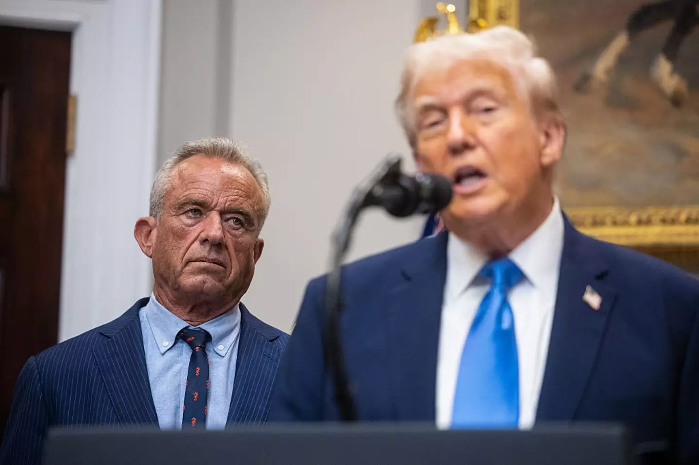 The claims have been pushed by Trump and Robert F Kennedy Jr (Francis Chung/Politico/Bloomberg via Getty Images)