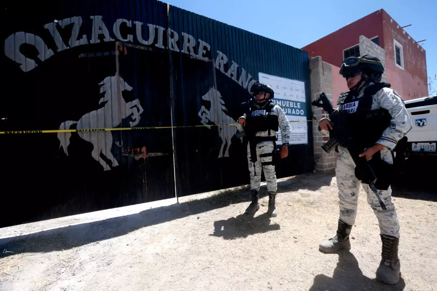 The camp was found near the town of Teuchitlán, Jalisco state (ULISES RUIZ/AFP via Getty Images)