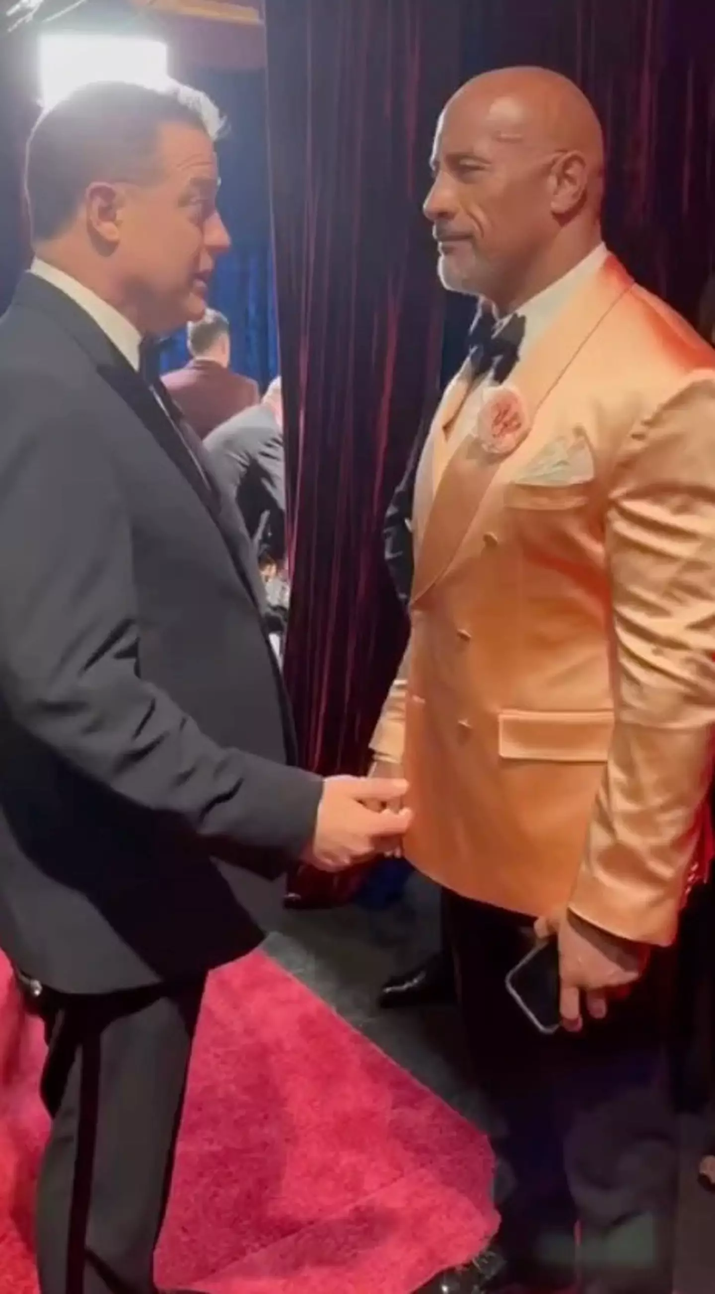 Dwayne 'The Rock' Johnson reunites with The Mummy co-star and 2023 Oscar winner Brendan Fraser.
