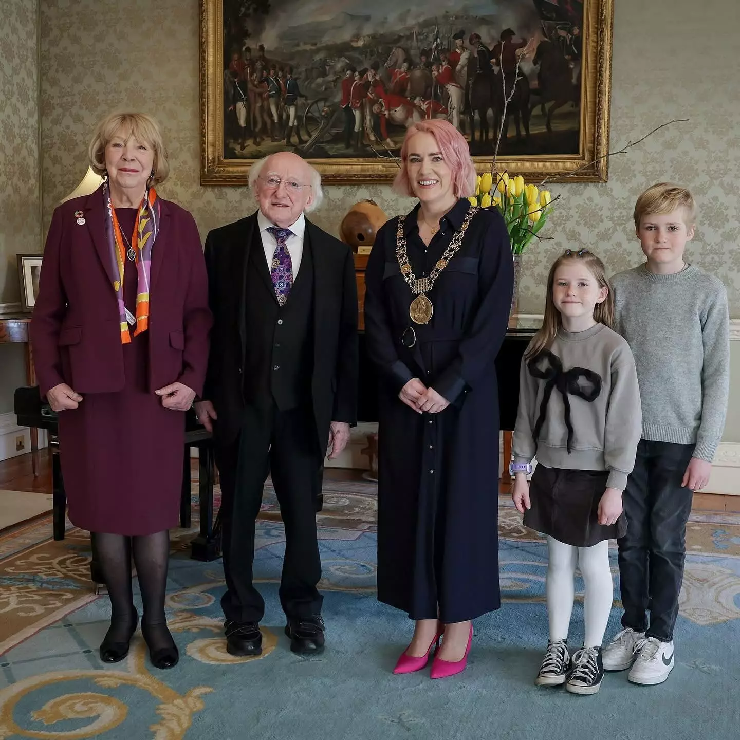 Mayor Blain with President (Threads)