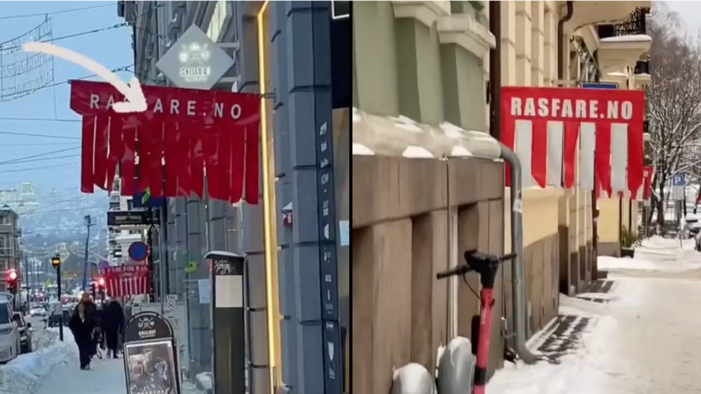‘Dangerous’ reason you should never walk under red flags on streets in Norway