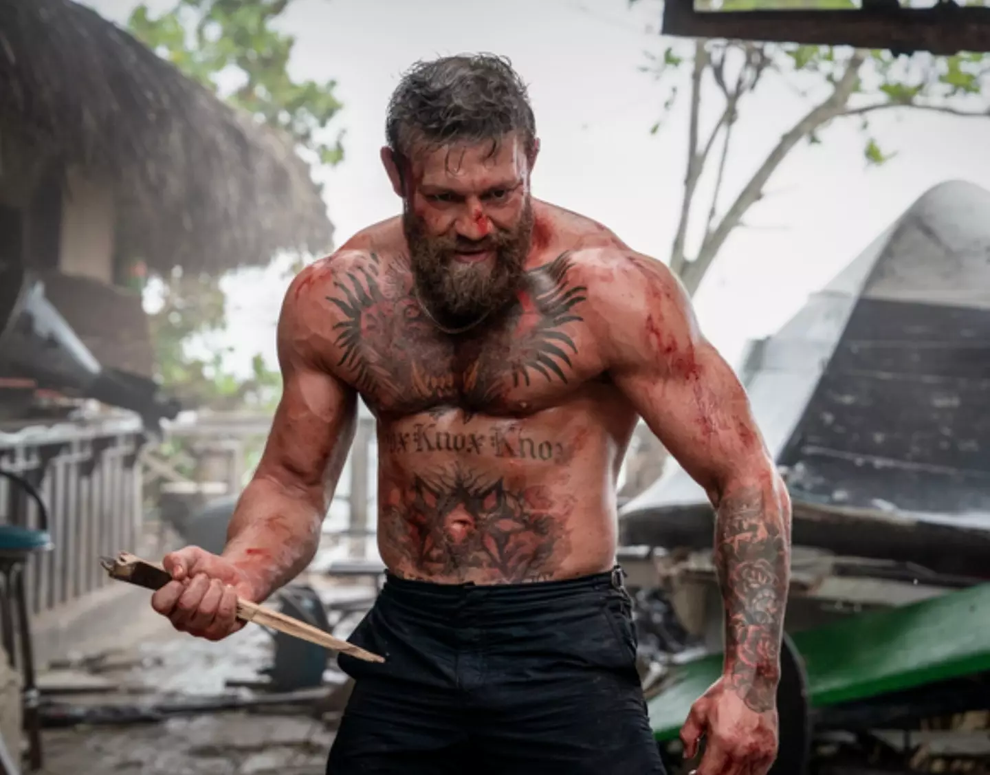 Conor McGregor got a few bumps and bruises filming Road House.