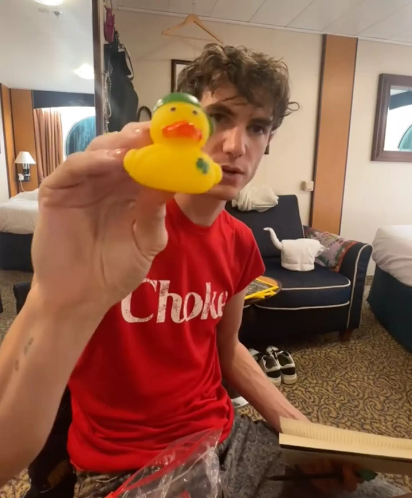 Marc Sebastian is currently on Royal Caribbean's nine-month cruise. (Tiktok/MarcSebastianf)