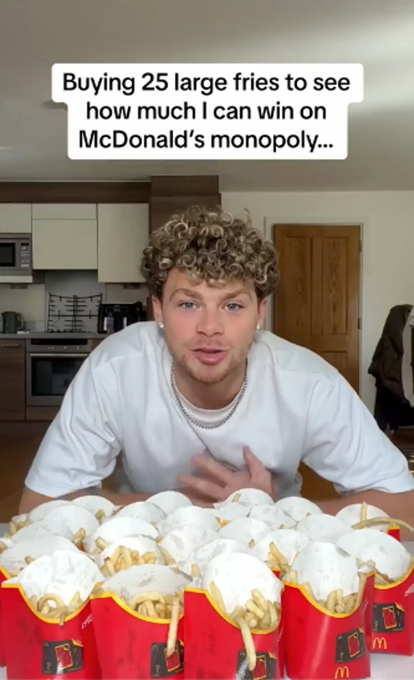 Josh Ryan started a McDonald's Monopoly series on TikTok.