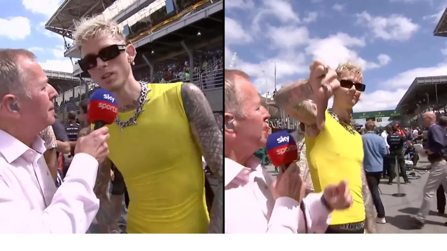 Martin Brundle responds to 'embarrassing' Machine Gun Kelly interview