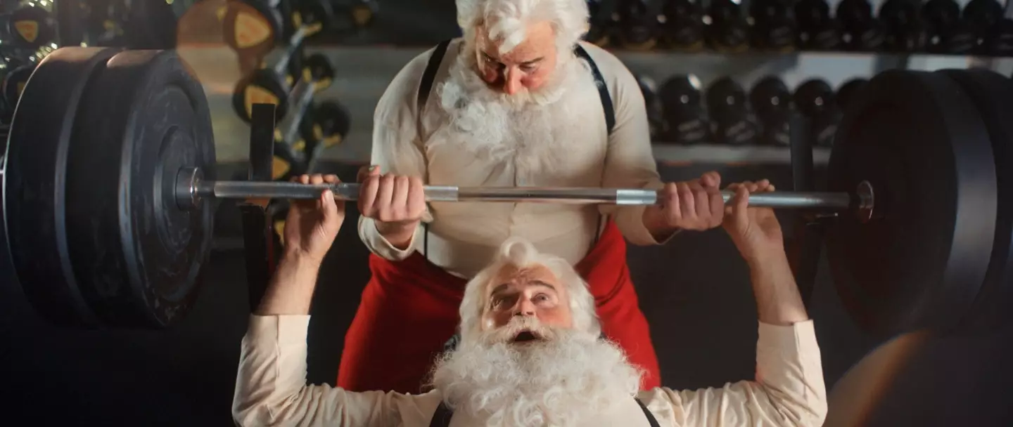 Gym lad Santa.