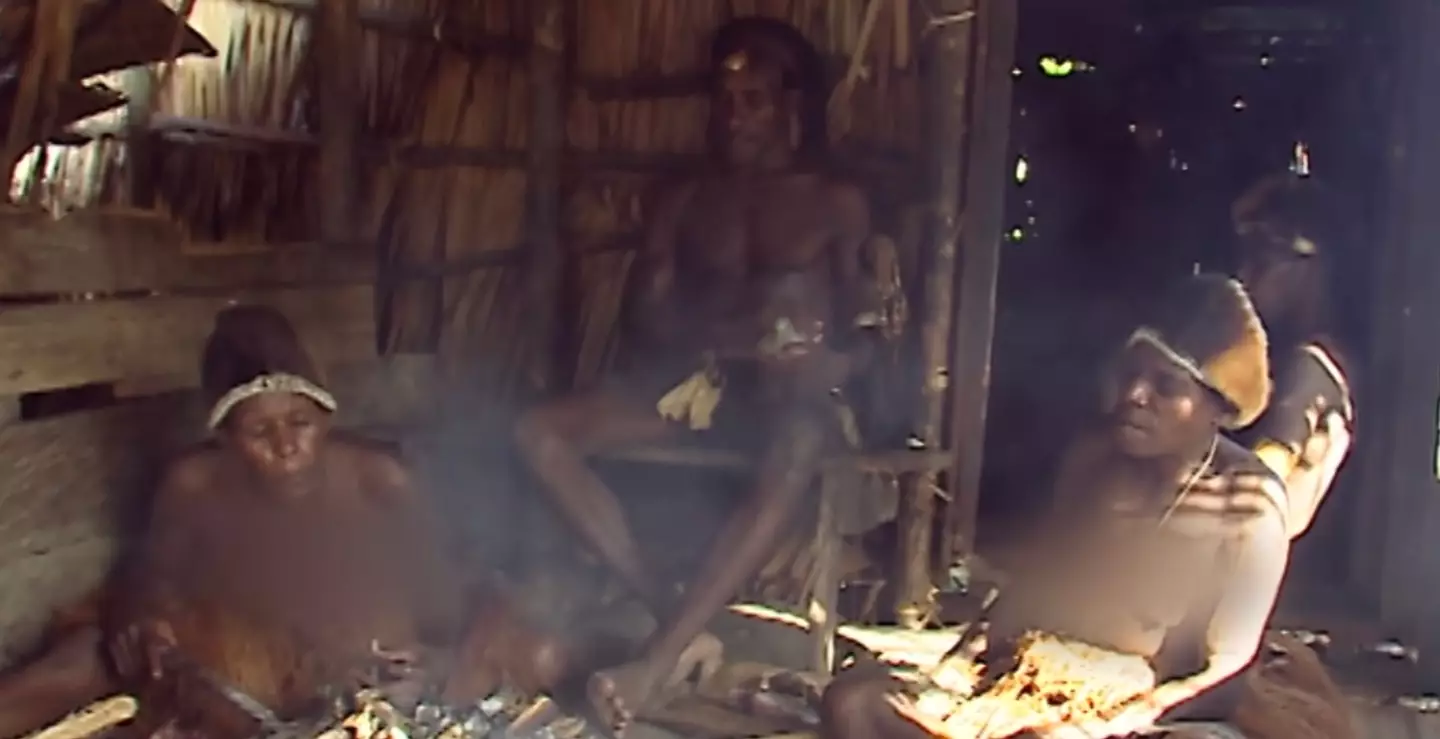 Video shows inside remote tribe where explorer went missing years before during research trip 3 Women have to provide, while the men protect (YouTube/Slice)