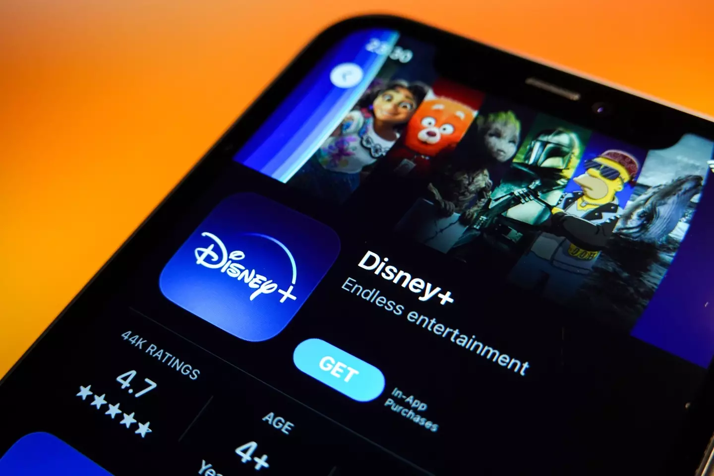 Disney+ app.