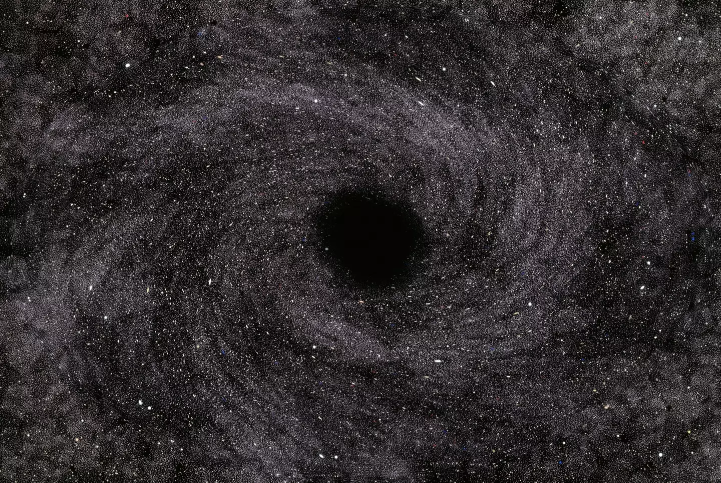 Illustration of a black hole.