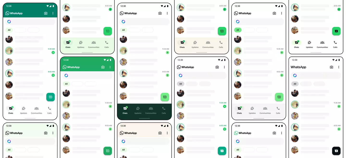 WhatsApp said it 'considered over 35 different colour iterations'. (Meta)