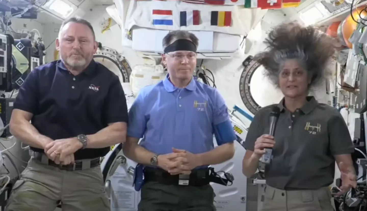 They said that they were prepared to stay as long as it took (YouTube/NASA)