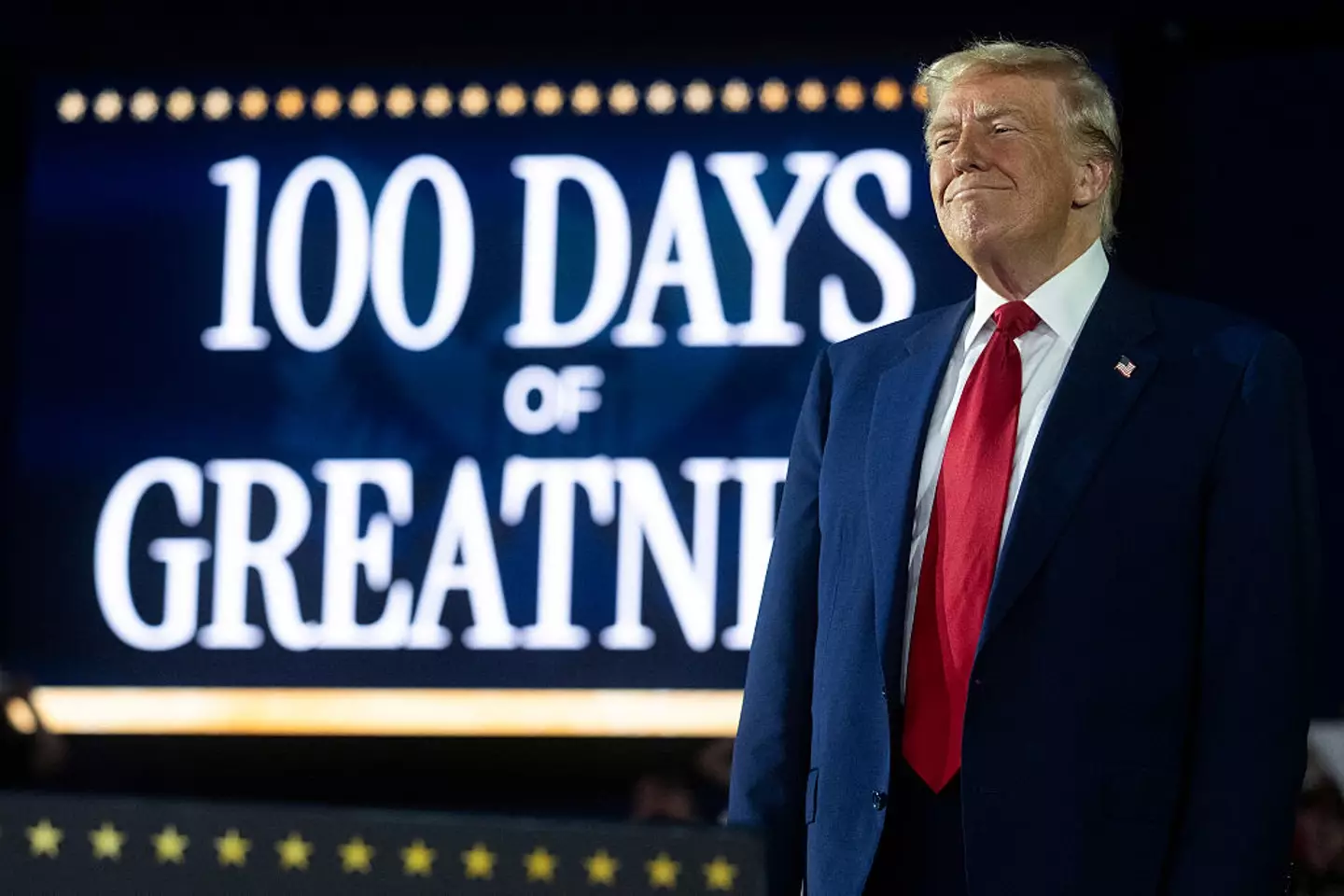 Trump recently marked 100 days back in office (JIM WATSON/AFP via Getty Images)