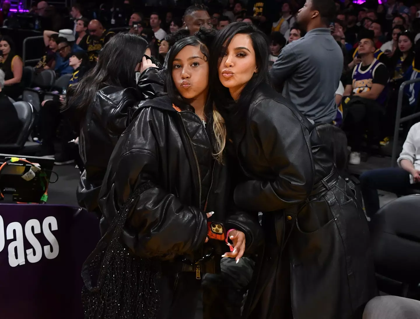 Kim Kardashian has come under fire after North was seen seemingly sporting a finger piercing (Allen Berezovsky/Getty Images)