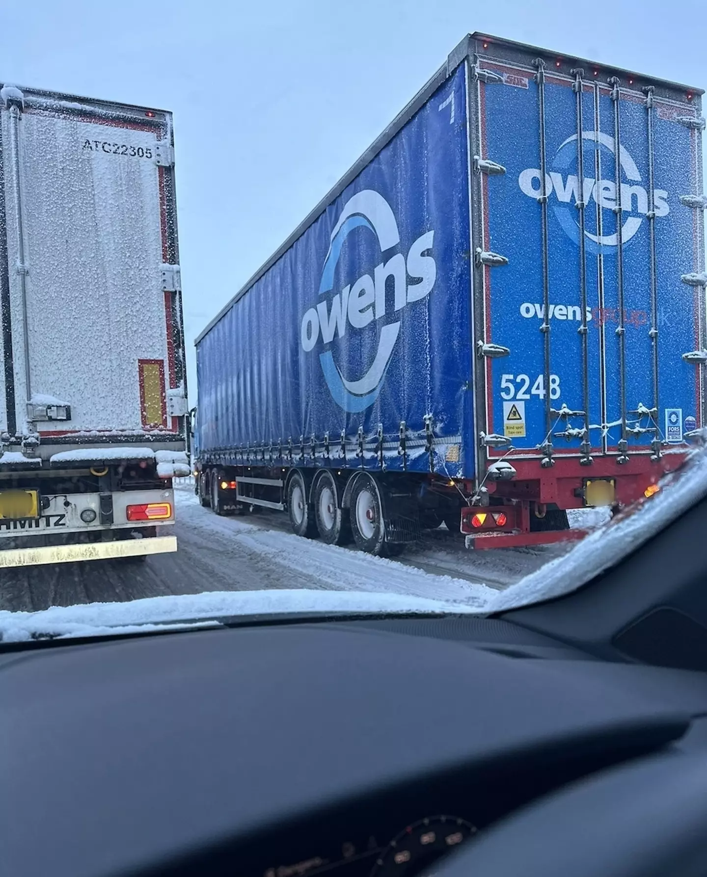 Storm Larisa continues to batter the UK with snow and rain.