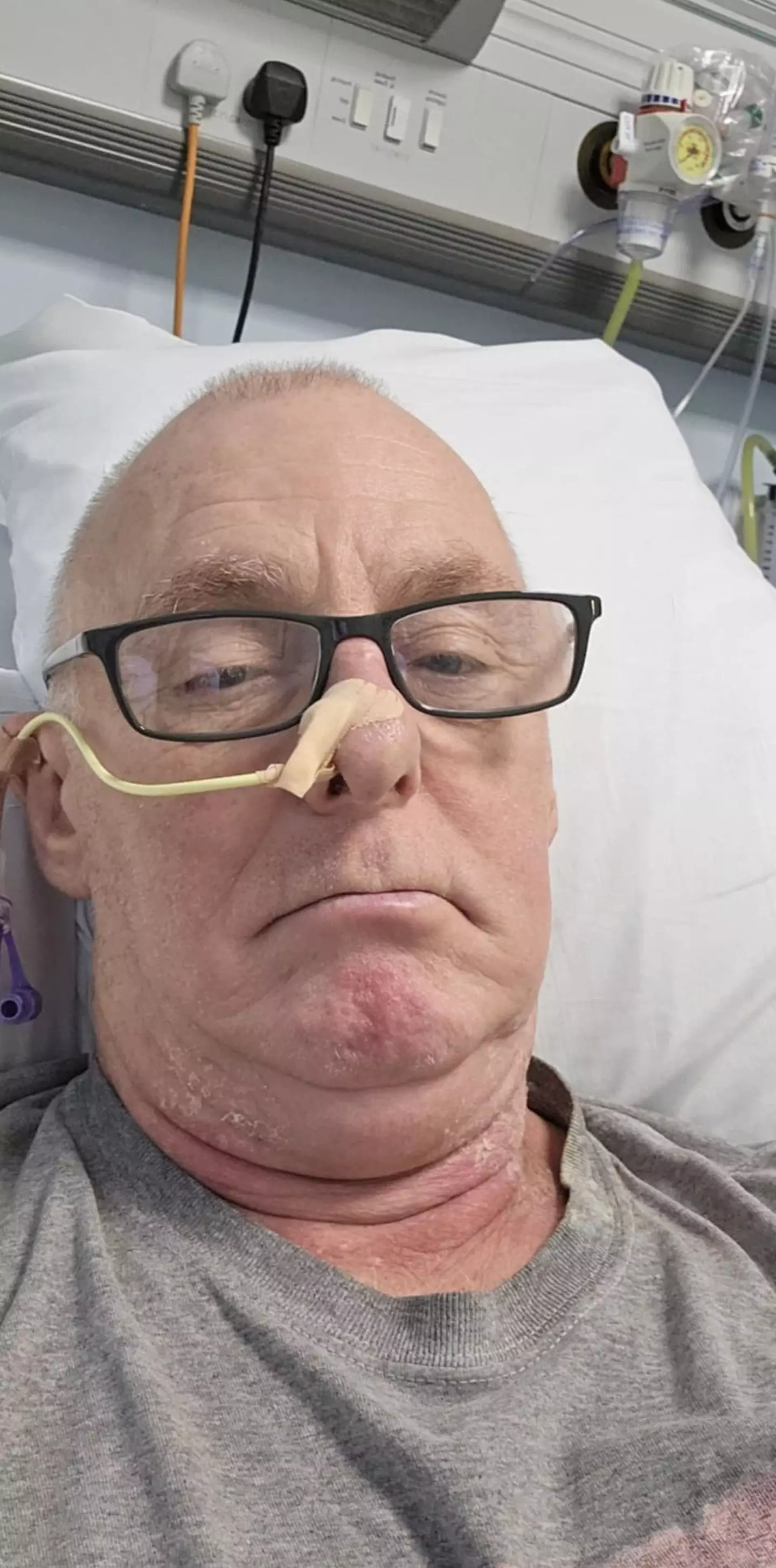 The dad has now got the all clear after undergoing treatment (Kennedy News and Media)