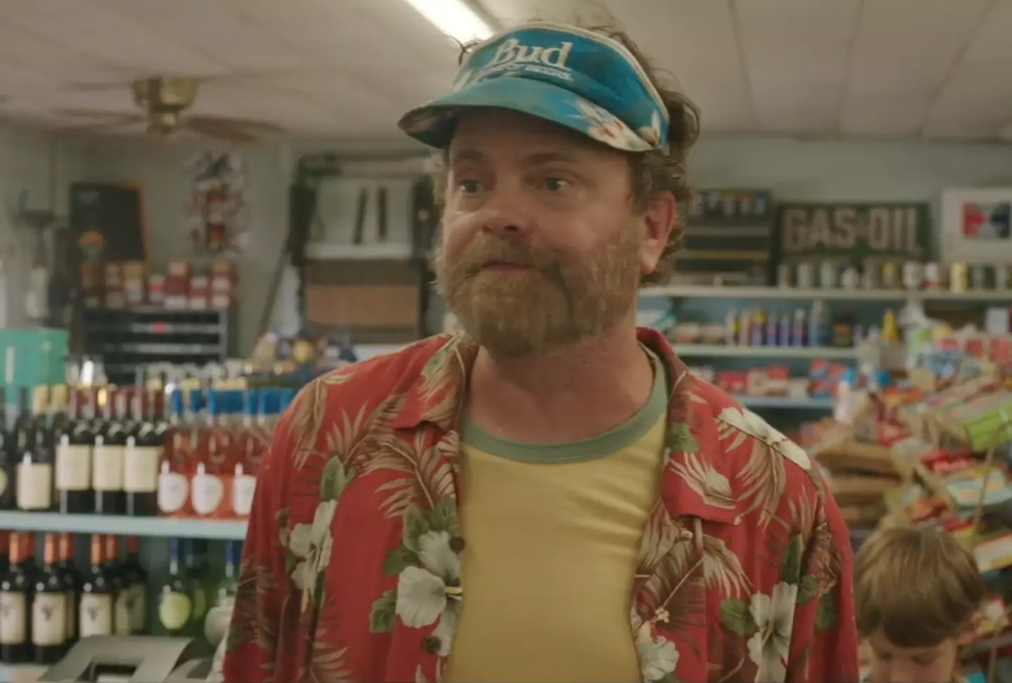 Rainn Wilson stars as a shopkeeper in Jerry and Marge Go Large.