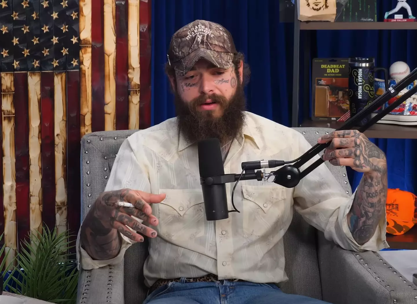 The singer and rapper is currently engaged and a father of one (YouTube/ Theo Von)