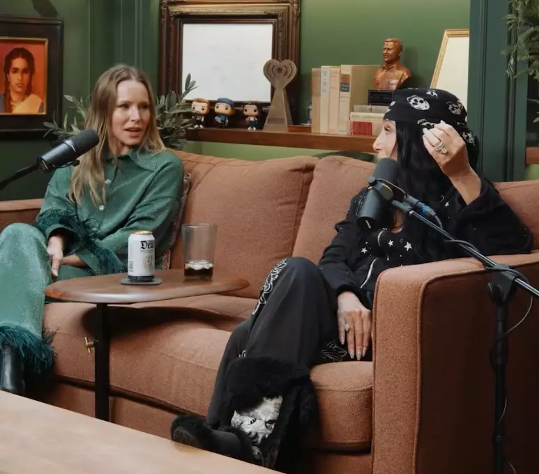 Cher starred alongside Bell in the 2010 musical Burlesque (YouTube/Armchair Expert with Dax Shepard)