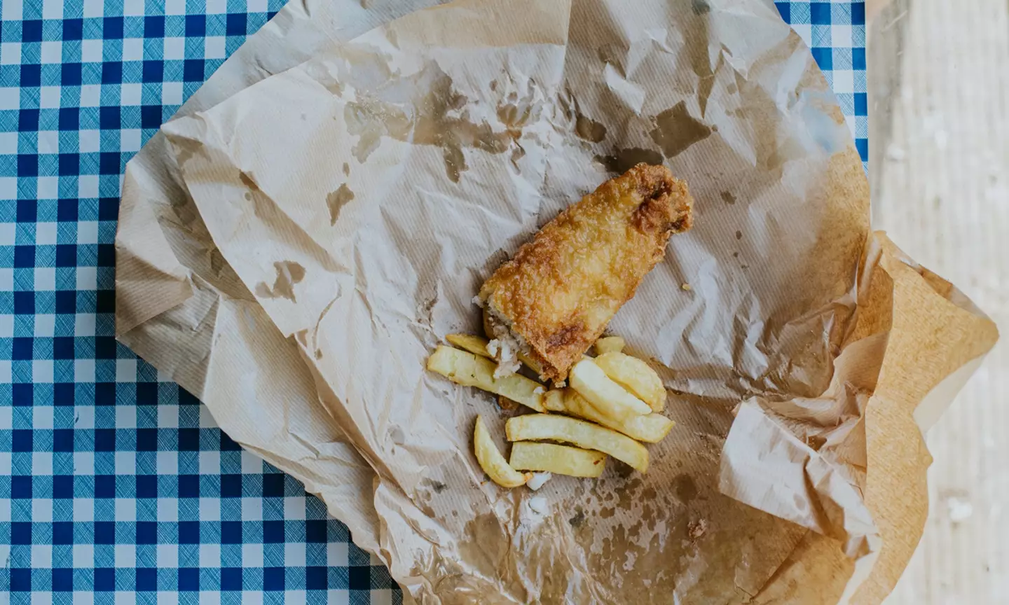 British fish and chip shops are hiding a secret.