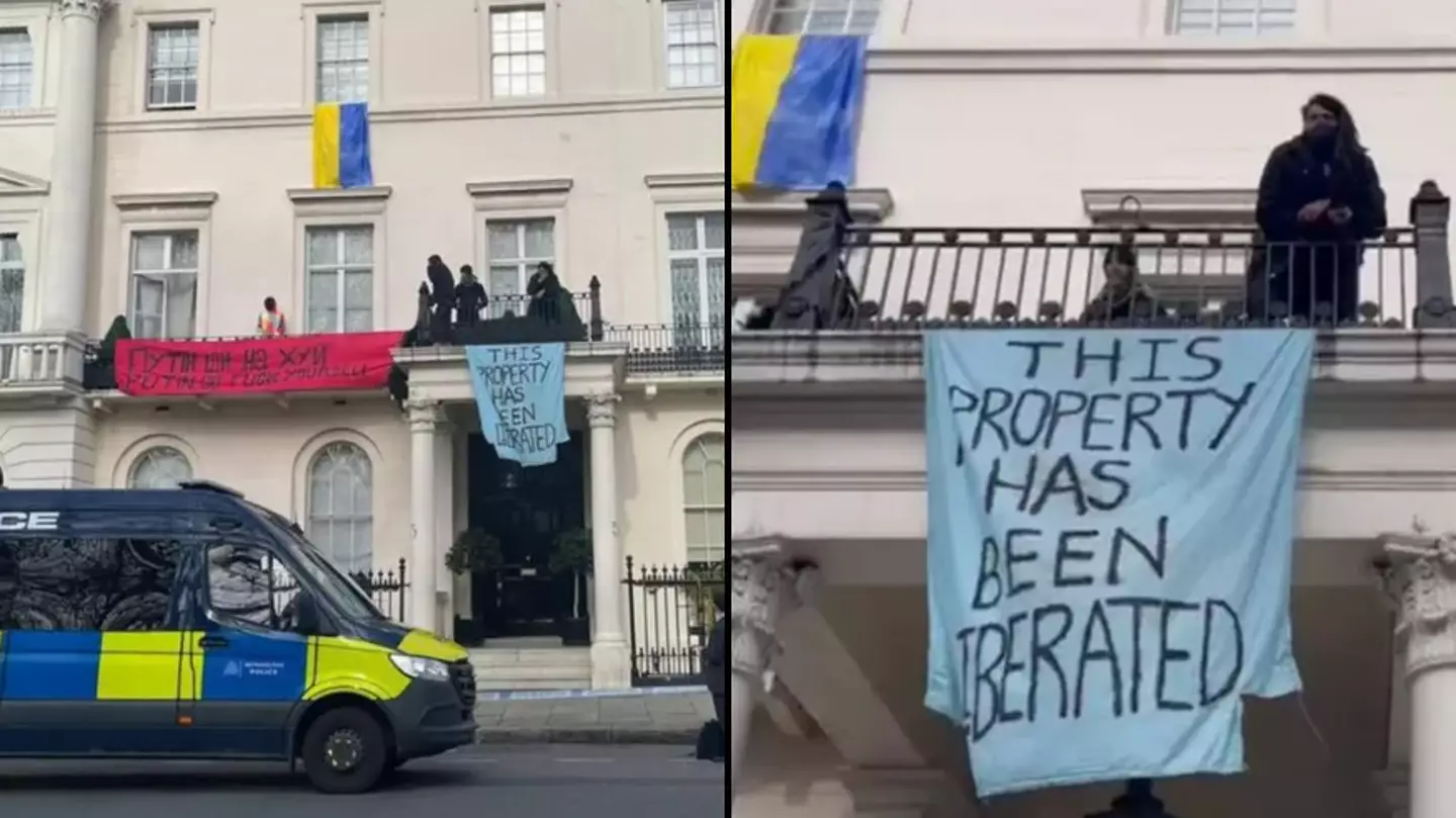 Squatters Take Over Russian Oligarch's Mansion In London