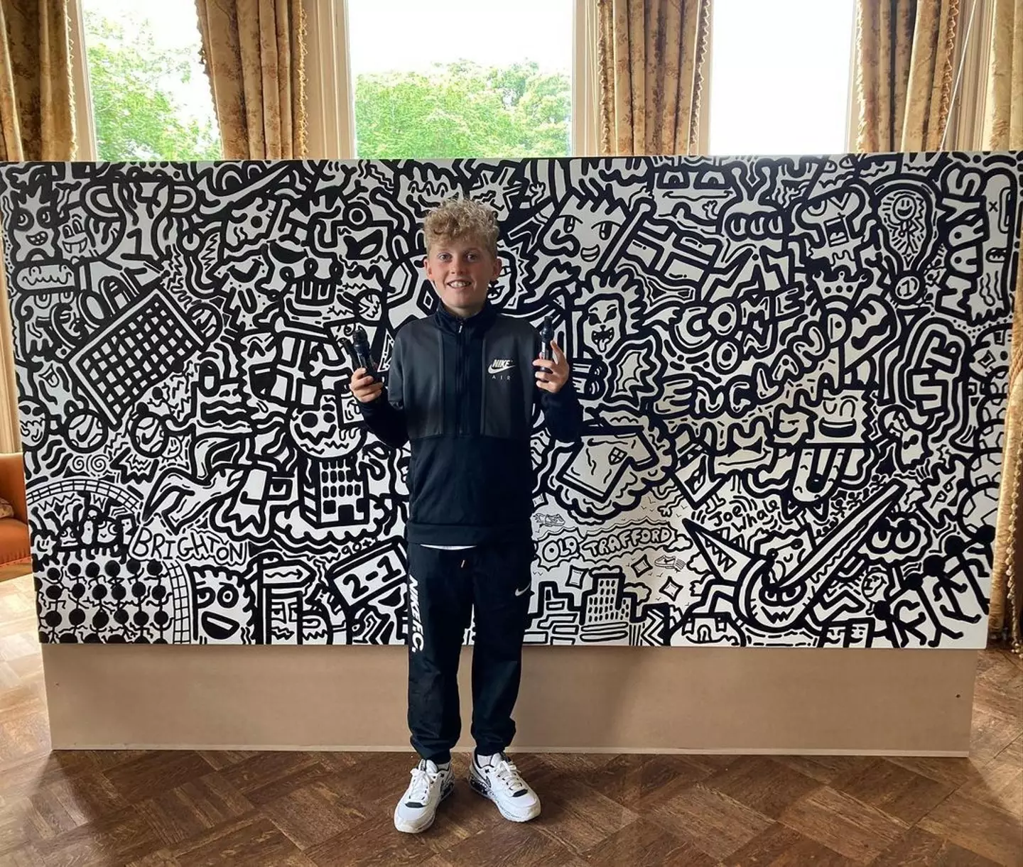 Joe Whale, AKA Doodle Boy, landed a deal with Nike after being told off in school for doodling.