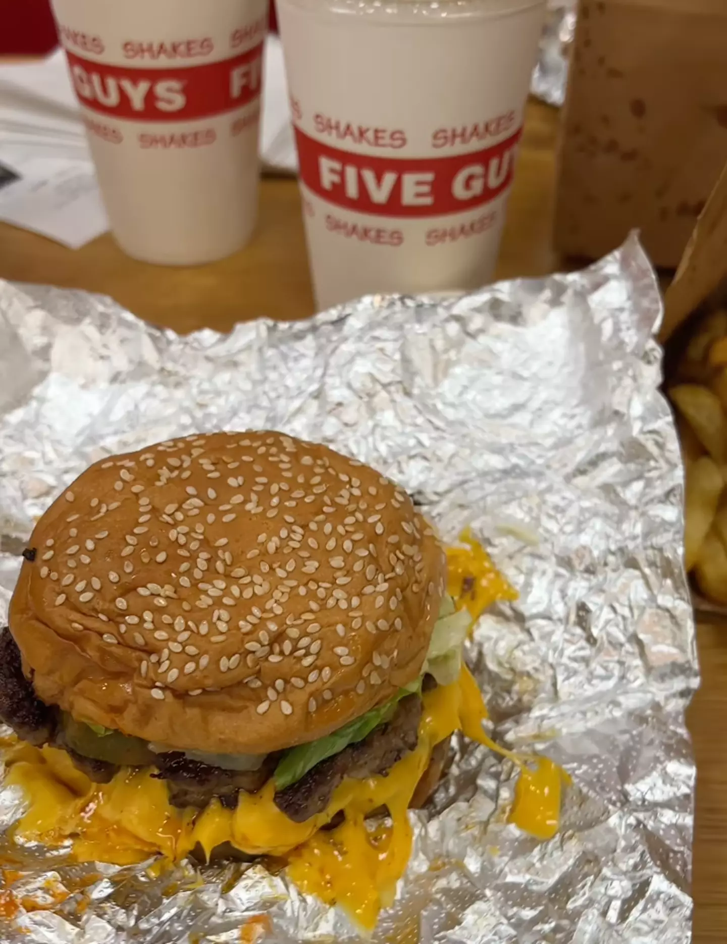 The price of a Five Guys meal has been heavily criticised by customers.