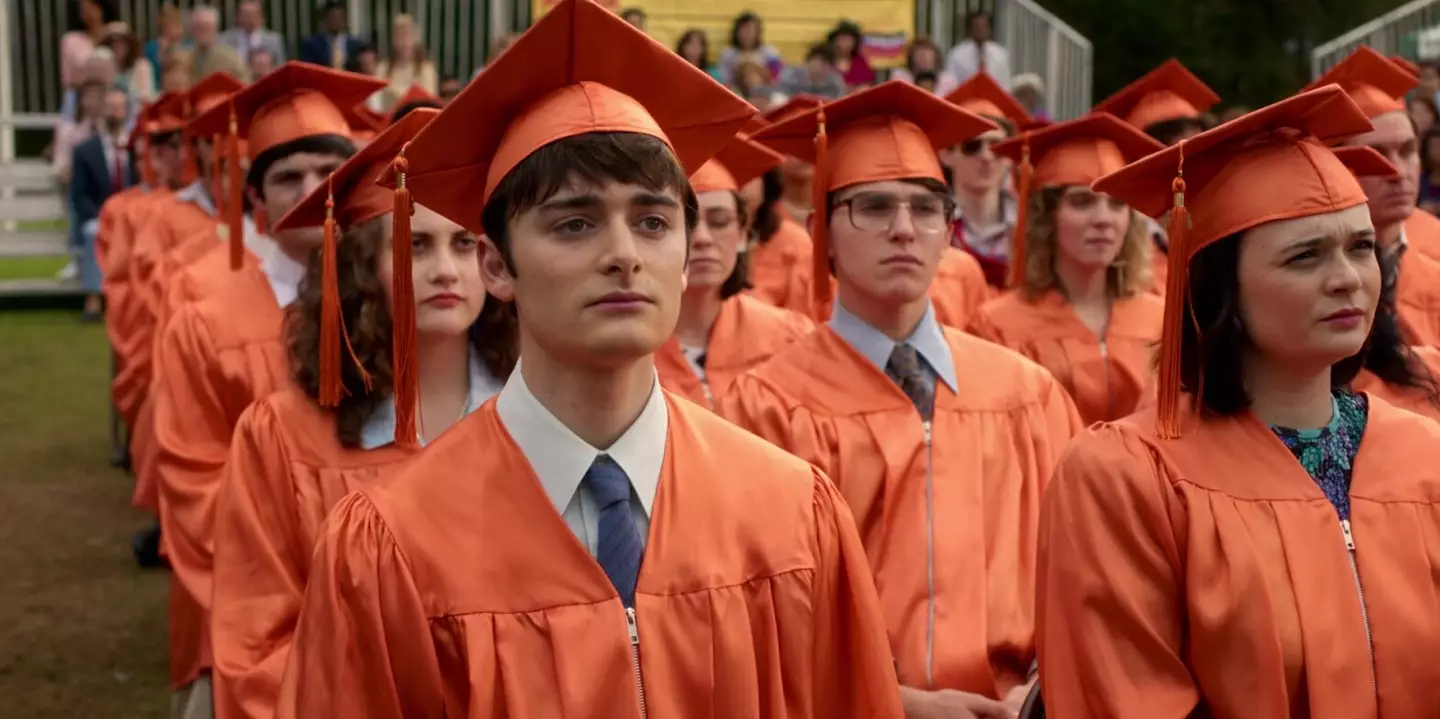 Some fans thought the vibes were a bit off at graduation (Netflix)