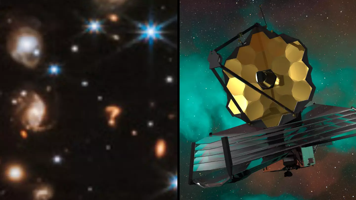 Scientists explain what mystery 'question mark' spotted by James Webb Space Telescope actually is