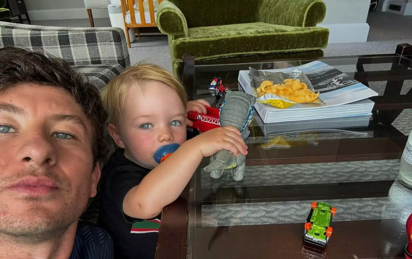 Keoghan and his son, Brando (Instagram/@keoghan92)