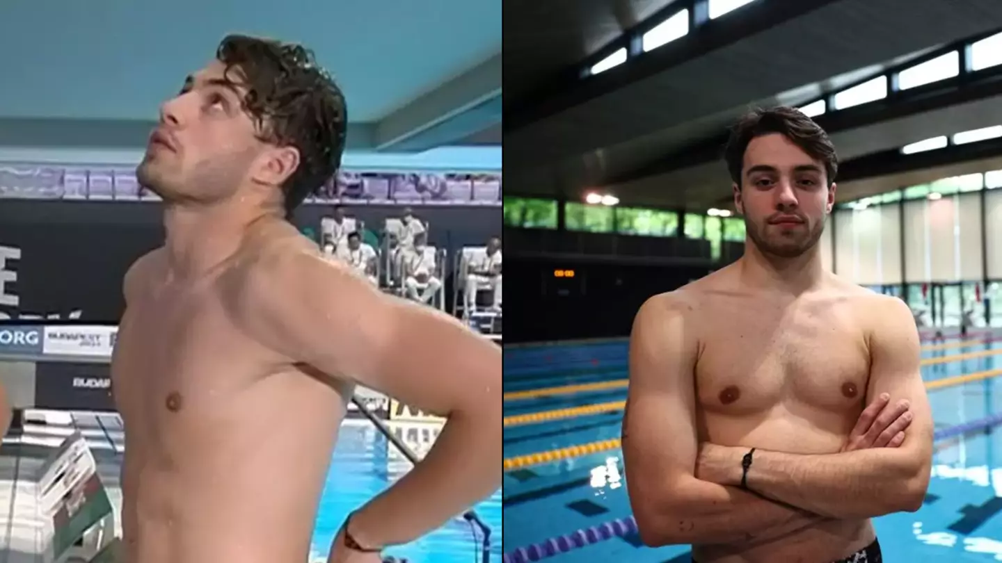 Olympic athlete who left viewers not knowing where to look offered lifetime supply of item that made him viral