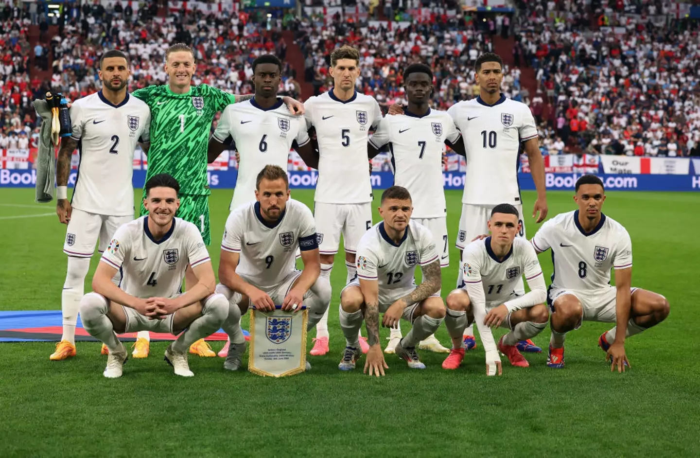 How we lined up against Serbia. (Lars Baron/Getty Images)