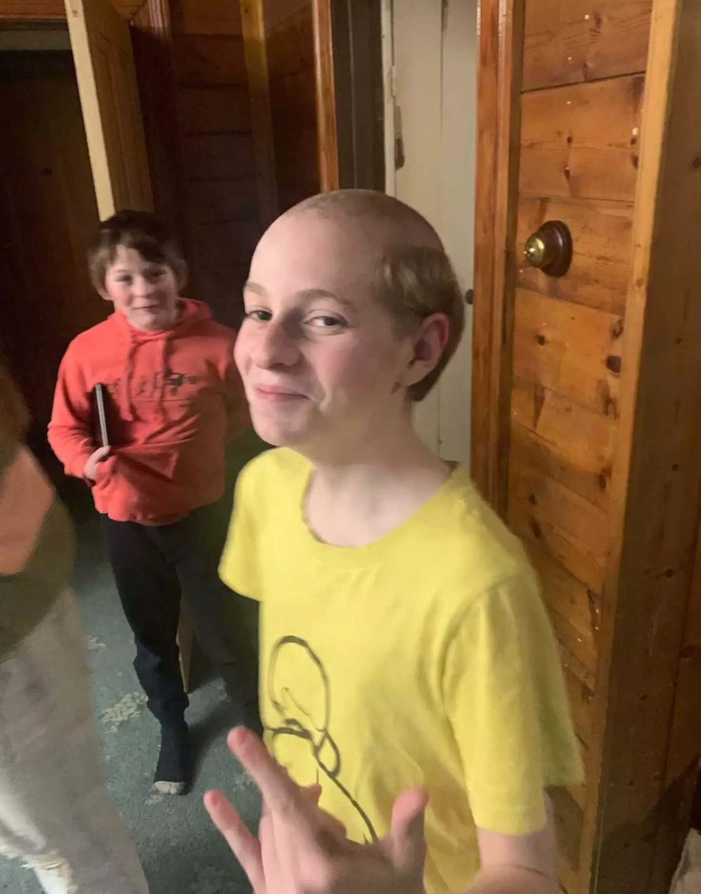 Johanna Clark accidentially gave her son Nathaniel a Mr Burns haircut.