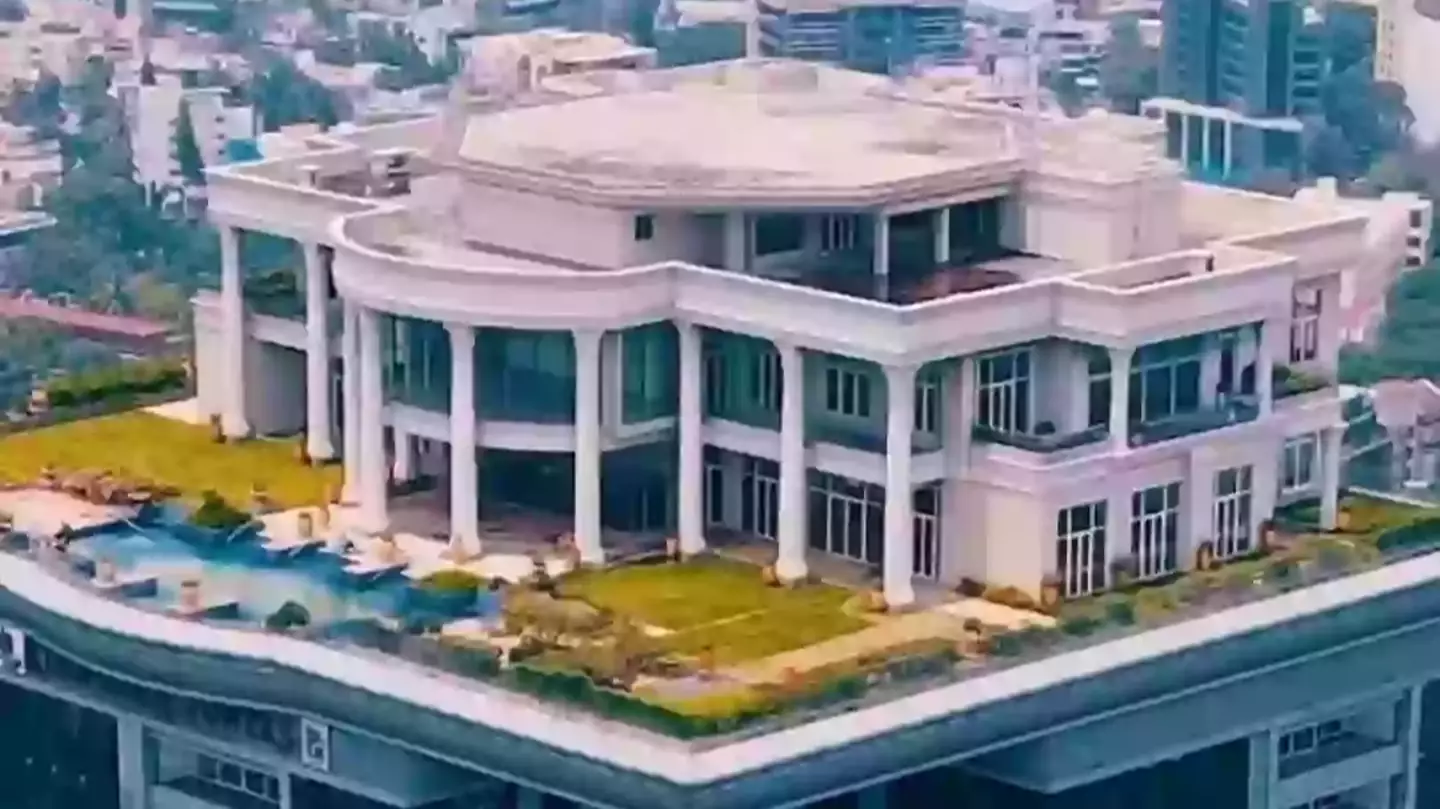 Billionaire built £15 million 'sky mansion' on top of skyscraper but may never get to live in it