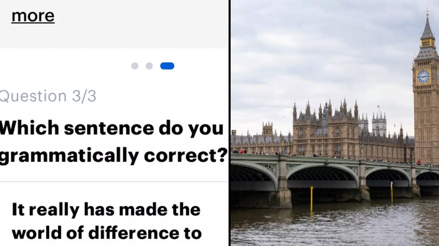 More than 50% of the UK couldn't get this basic grammar question correct