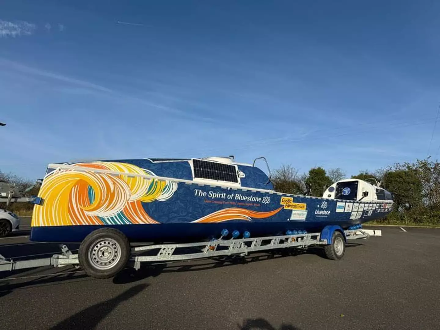 They will take on the challenge aboard The Spirit of Bluestone (Supplied)