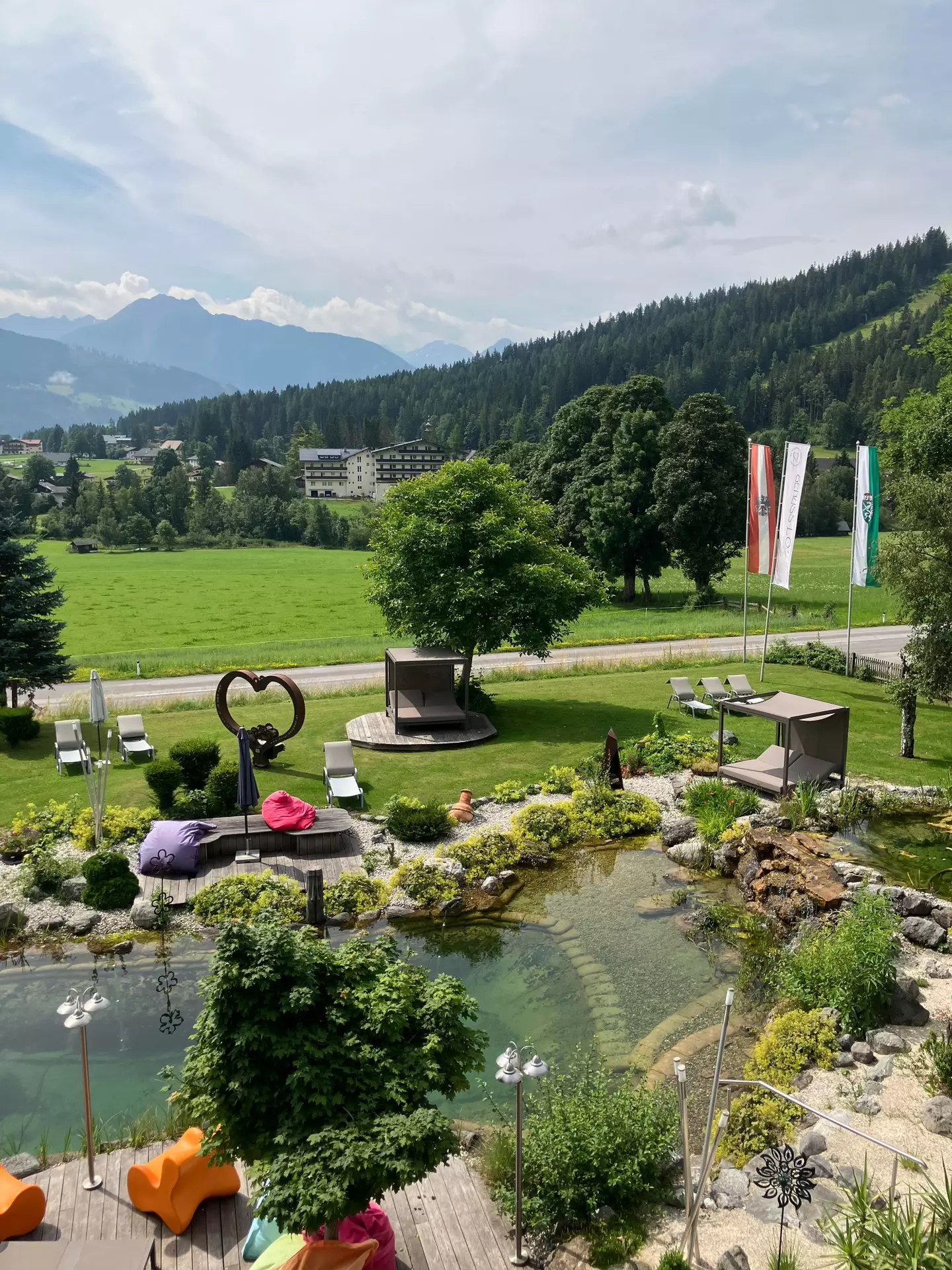 The view from my room at the Berghof Hotel (LADbible)