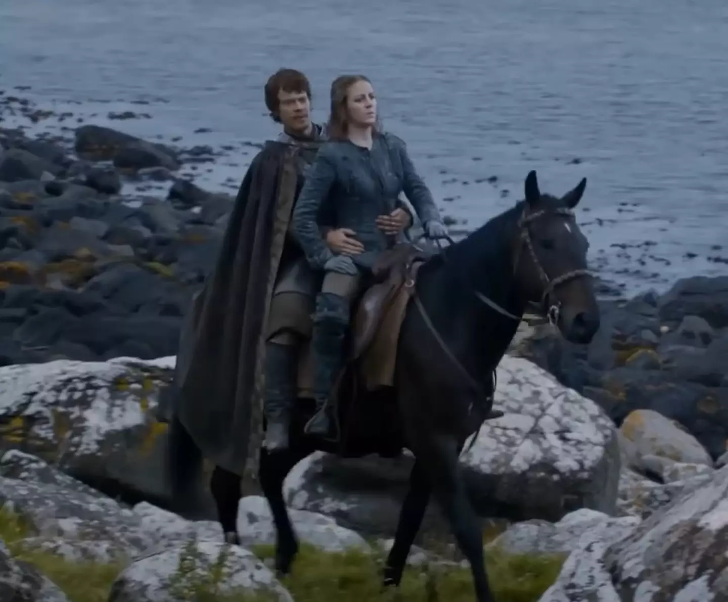 Alfie Allen and Gemma Whelan as brother and sister in Game of Thrones.
