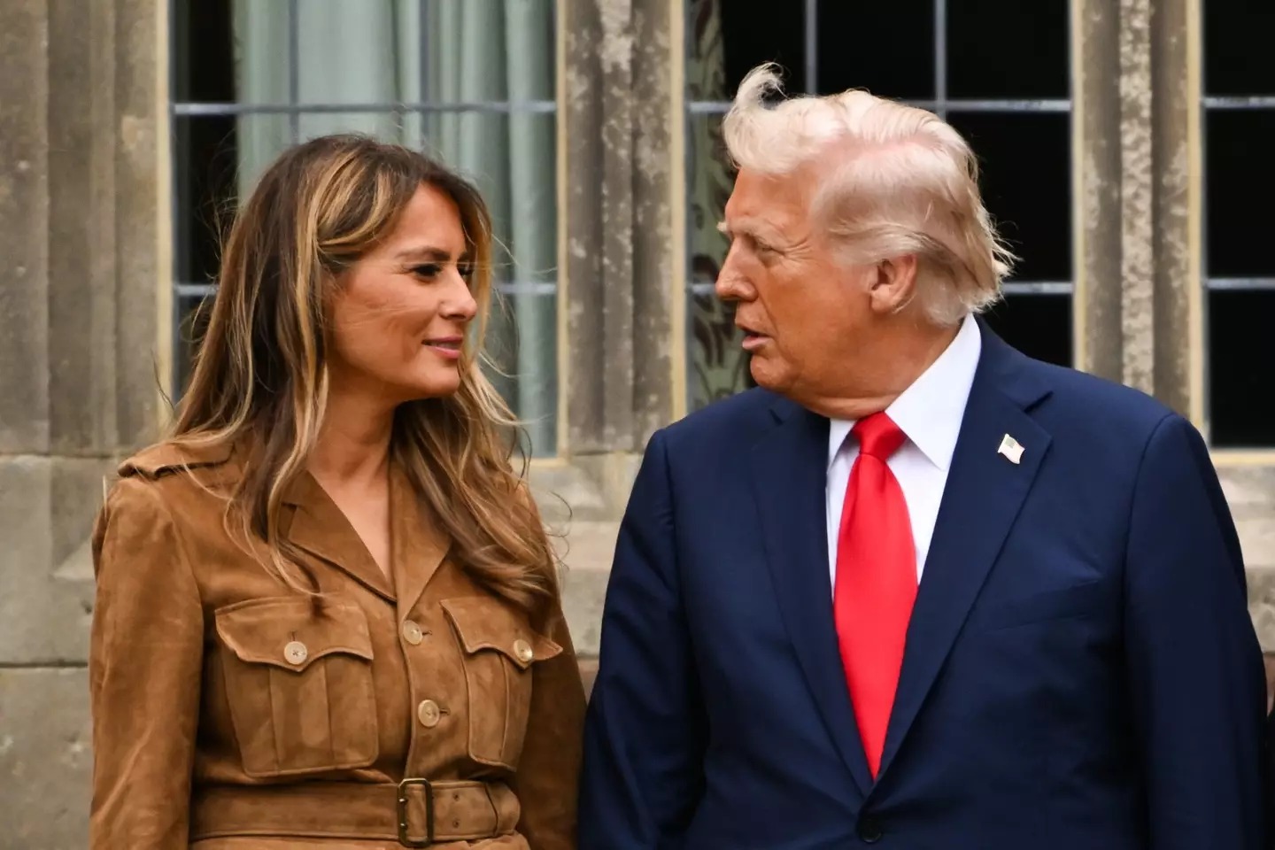 Kimmel mocked Melania's accent. (Chris J. Ratcliffe/Bloomberg via Getty Images)