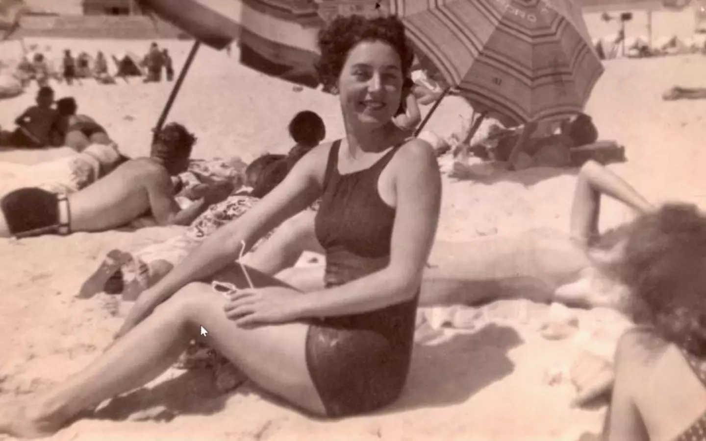 In her younger days, aged 21 (family handout)