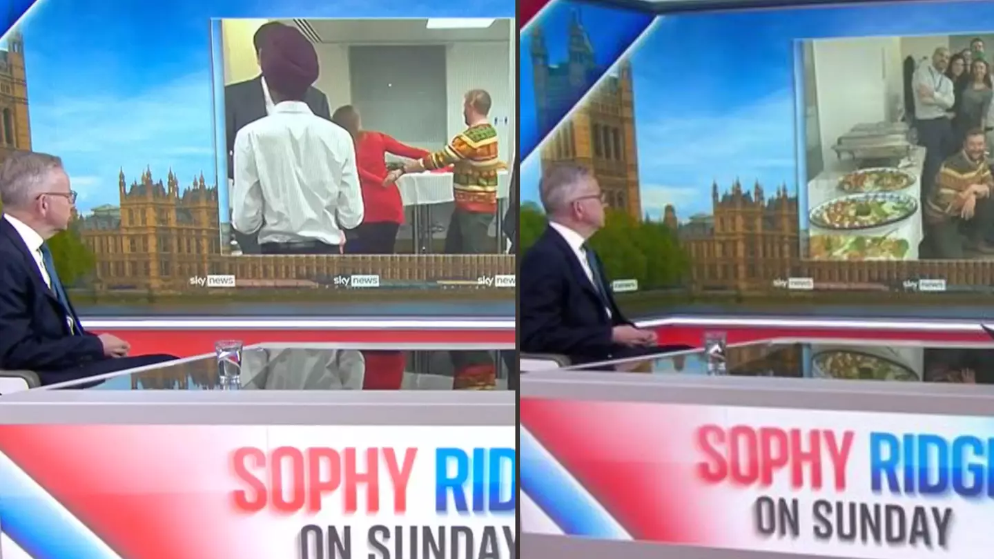 Michael Gove apologises after being shown new 'terrible' Partygate video live on-air