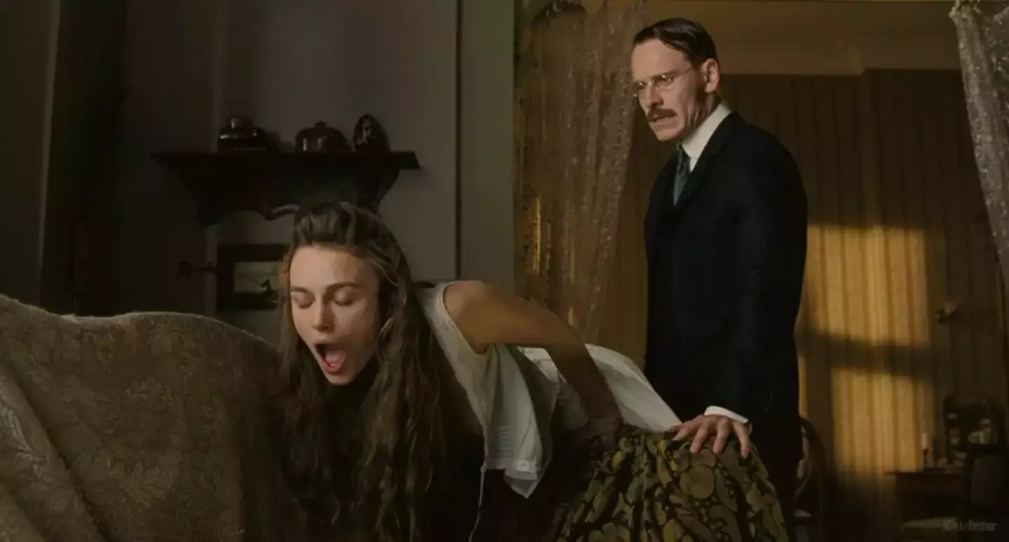 Knightley revealed she did some vodka shots before shooting the spanking scene (Universal Pictures)