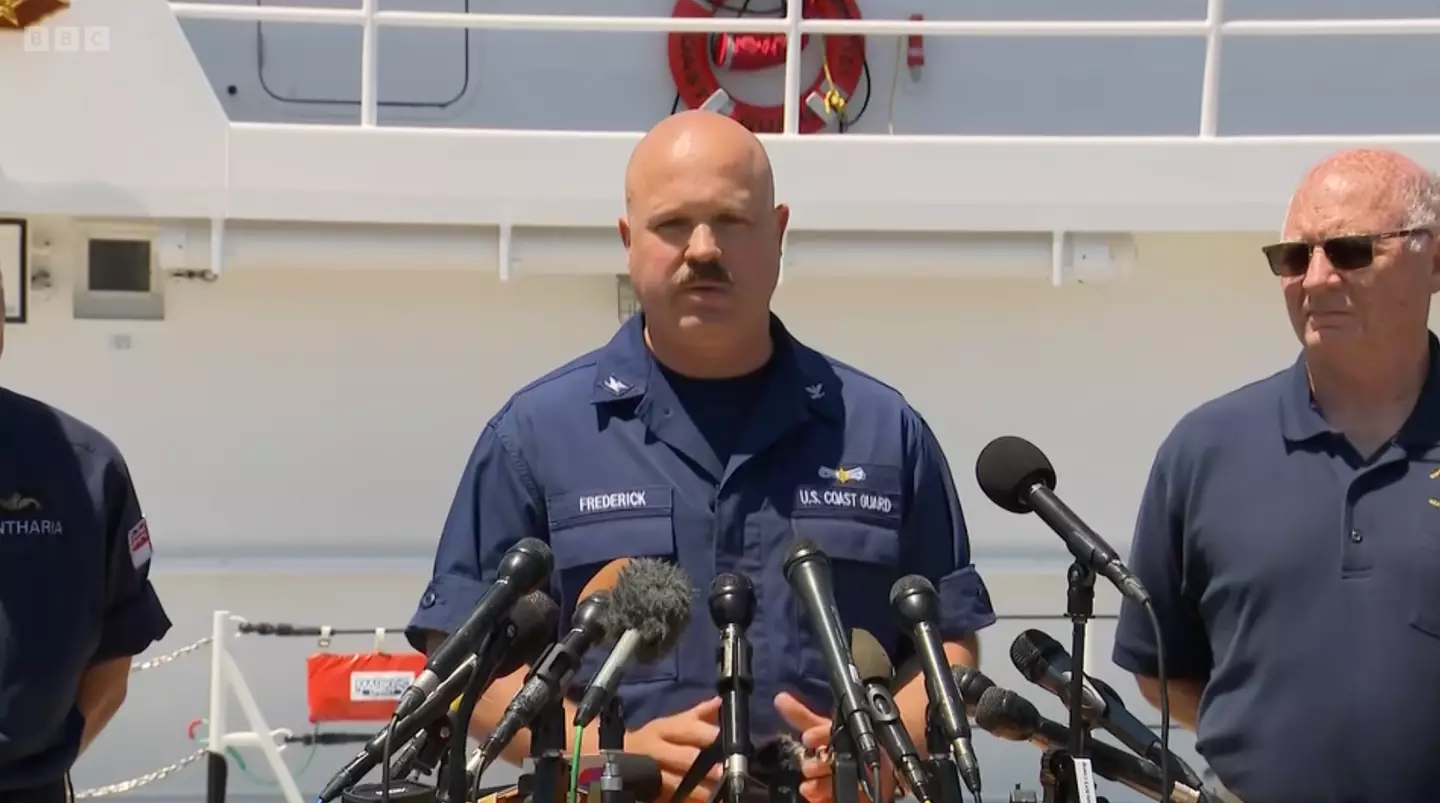 US Coast Guard Captain Jamie Frederick.