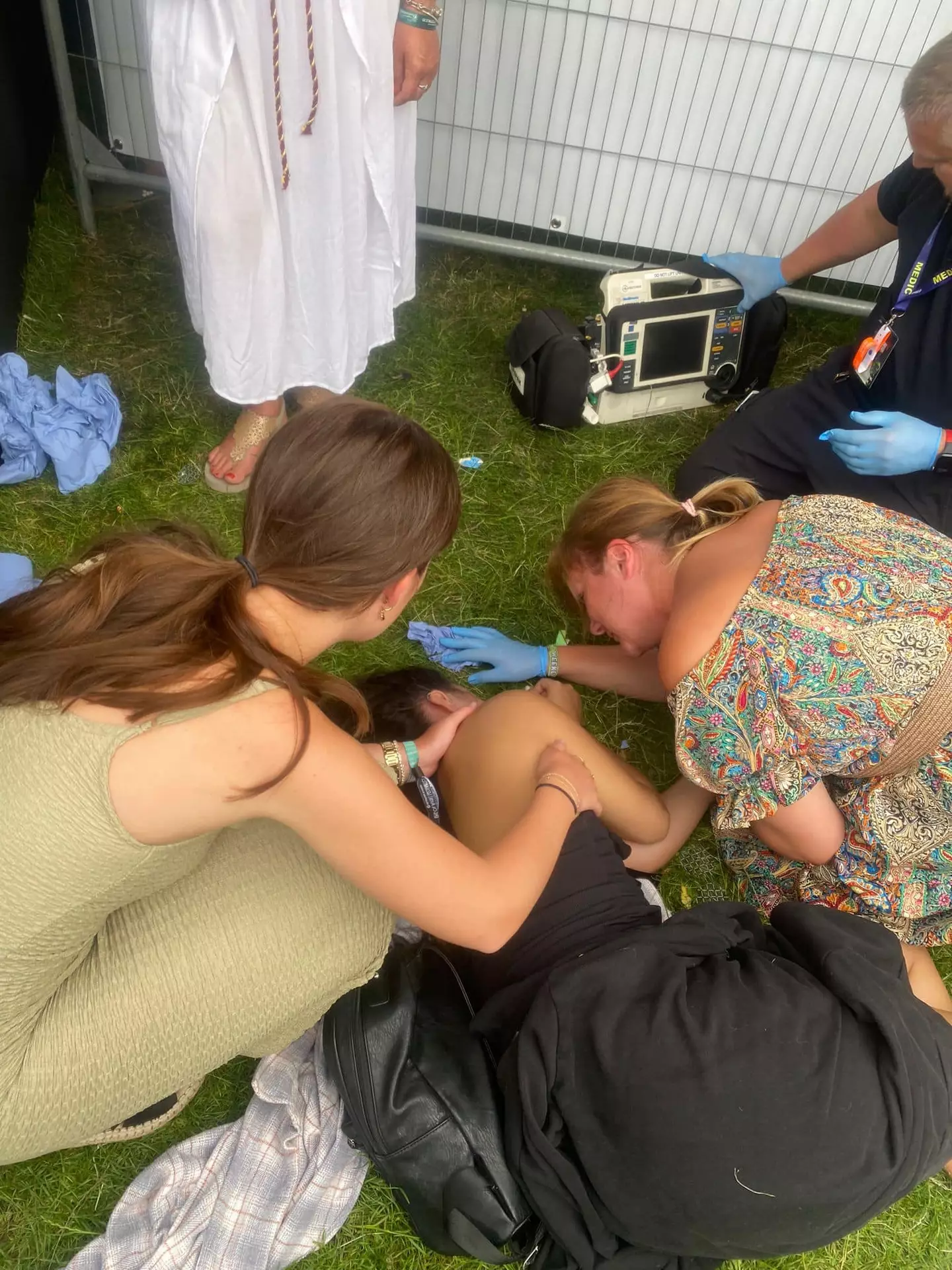 Chloe Hammerton collapsed at the Isle of Wight festival.