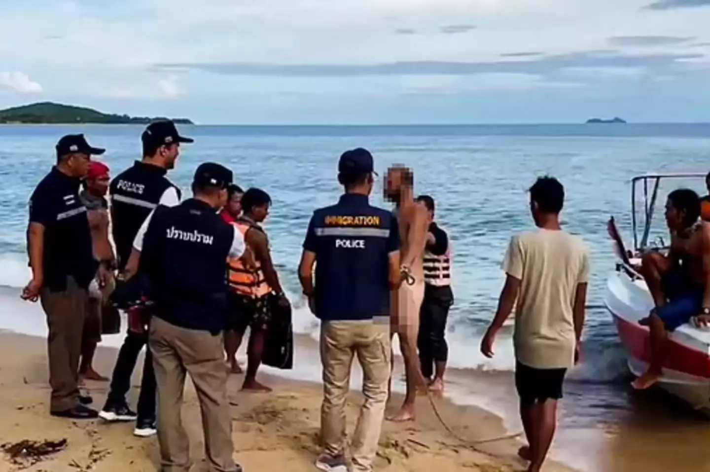 The naked man wanted to meditate after his two-day bender.