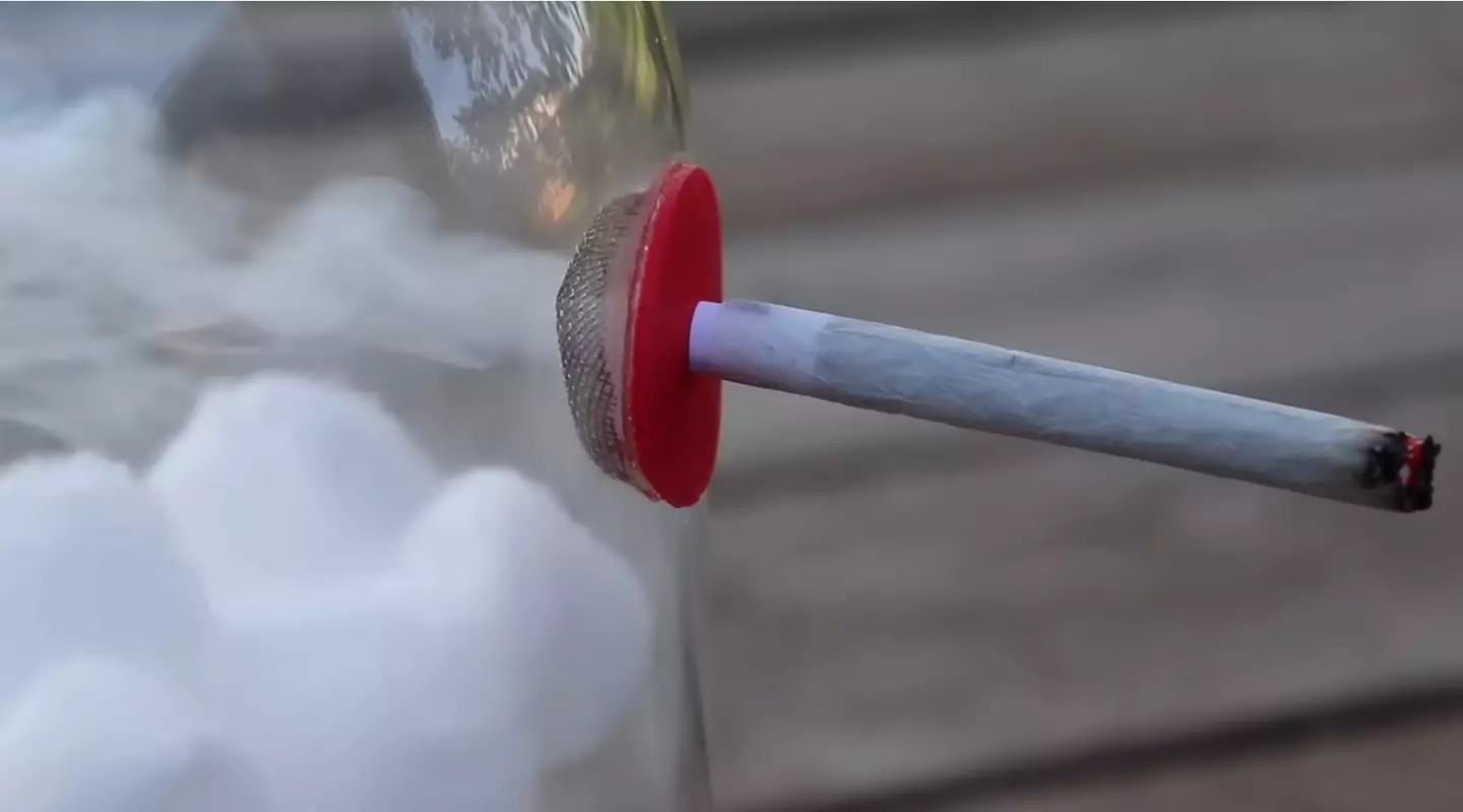 Chris' video gave people an idea of the impact smoking weed can have on a person's lungs (YouTube/Chris Notap)